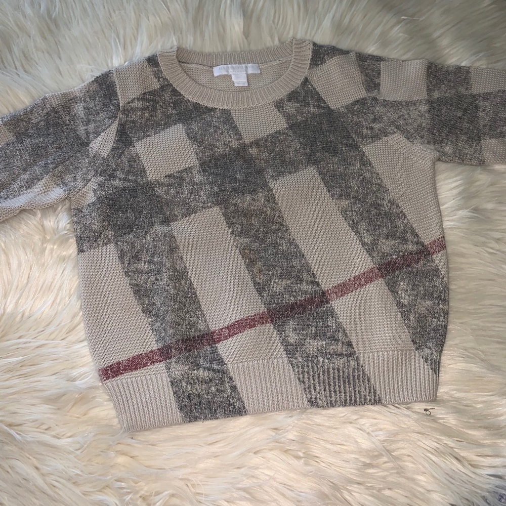 Burberry Kids Cotton/Cashmere Sweater Size 4Y